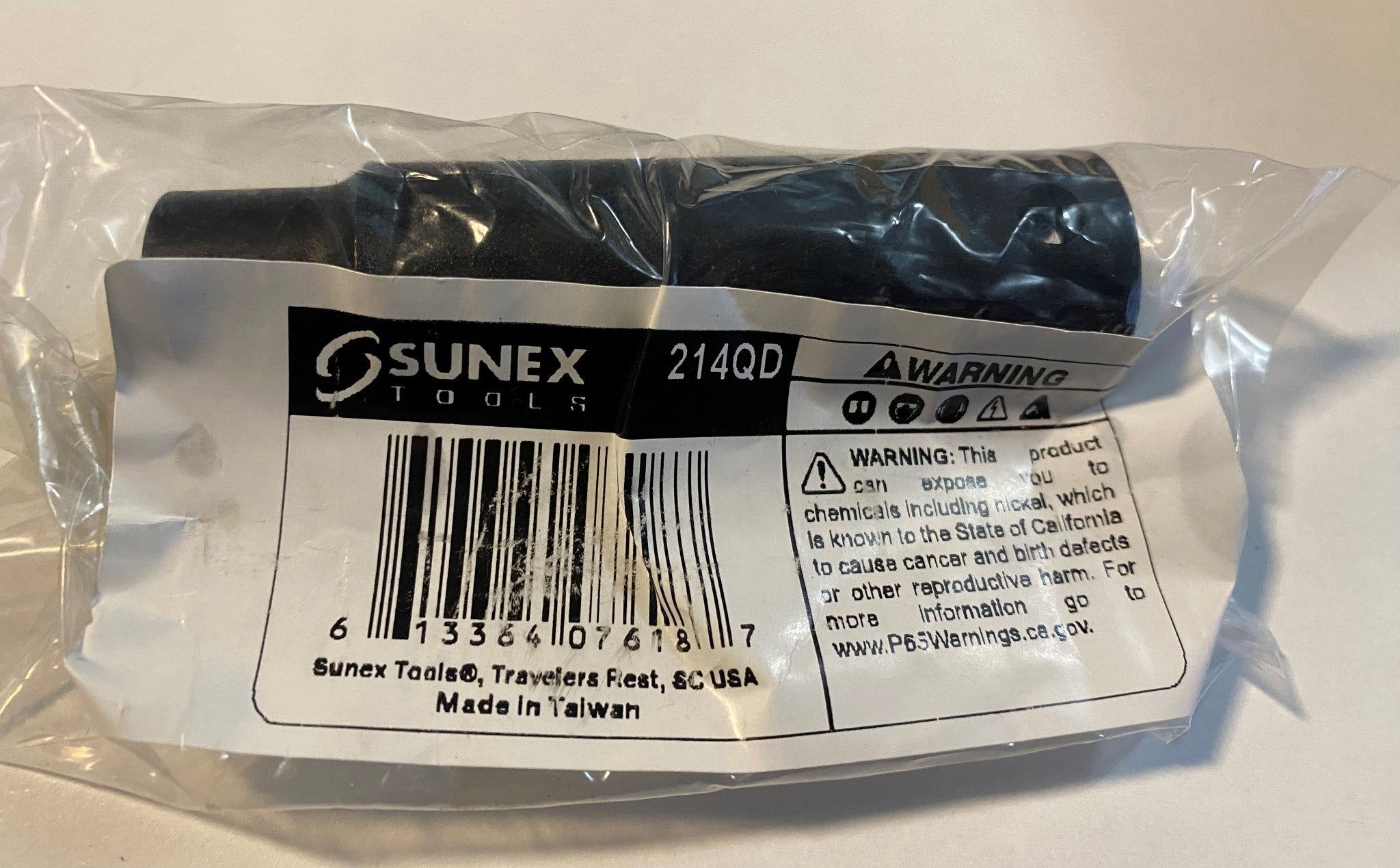 Sunex 214QD 7/16" Deep Impact Socket - 1/2" Drive - 8 Point - 3" Length