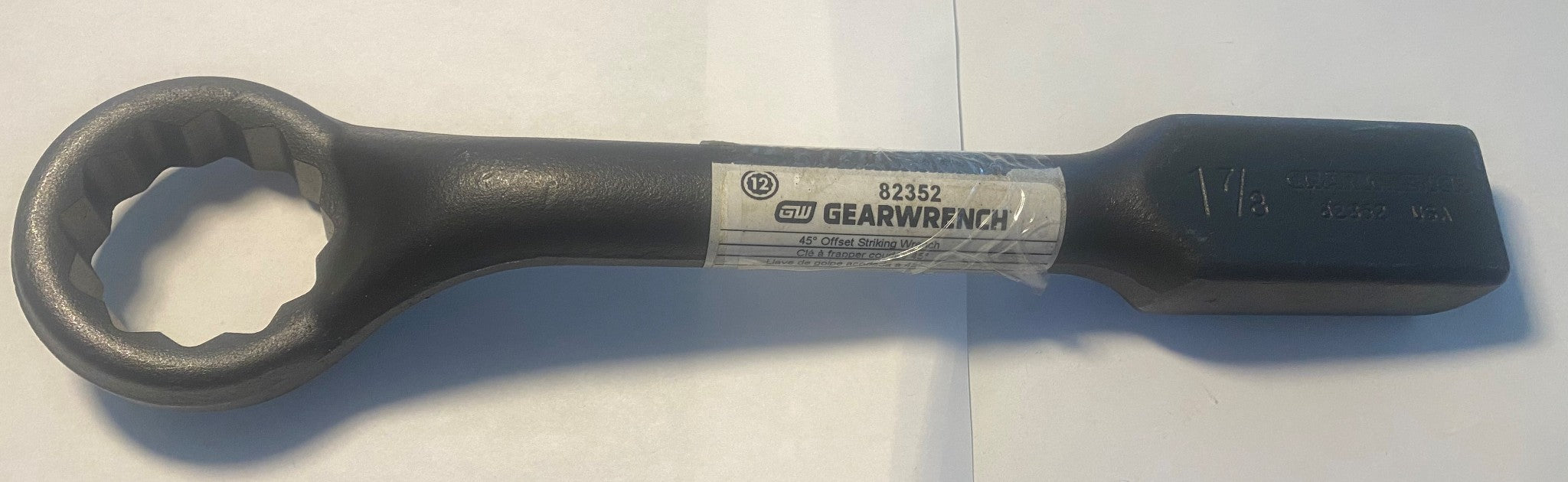 GEARWRENCH 82352 1-7/8" Offset Striking Wrench 45° 12 Point USA