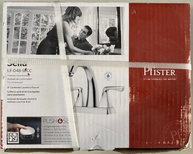 Pfister Selia LF-048-SLCC 2 Handle 4 In. Centerset Lavatory Faucet Polished Chro