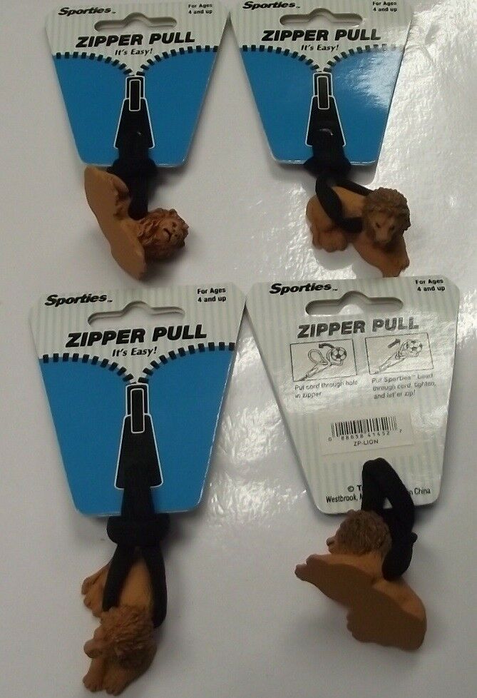 Zangles Sporties Zipper Pulls Great For Luggage Or Backpacks 4pcs