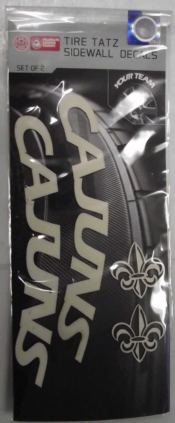 NCAA, MLB, NFL Tire Tatz Sidewall Car Truck Auto Decals Set of 2 USA