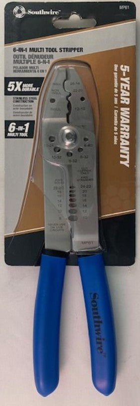Southwire Tools Mp61 6-In-1 Electrician's Multi-Tool Wire Stripper