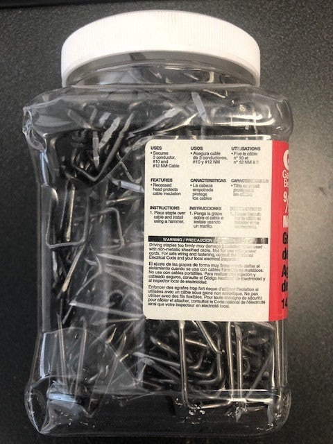 Gardner Bender MS-450J 9/16" NM Cable Metal Staples 450 Pieces USA