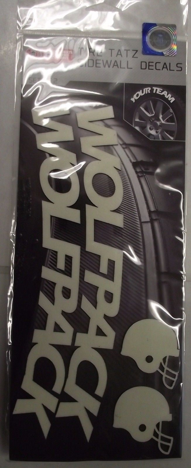 NCAA, MLB, NFL Tire Tatz Sidewall Car Truck Auto Decals Set of 2 USA