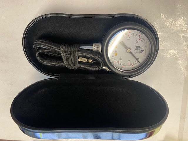 PORSCHE RH60X-PORS Tire Gauge With Hard Cover Case