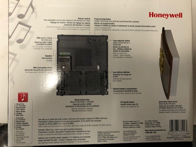 Honeywell RCW3506N Decor Wired Door Chime