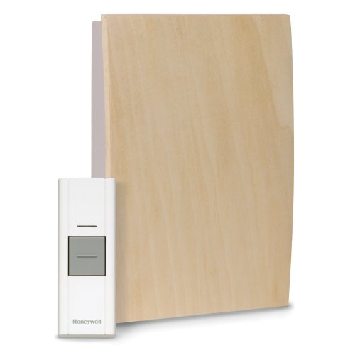 Honeywell RCWL3505A Decor Customizable Wood Wireless Door Chime and Push Button