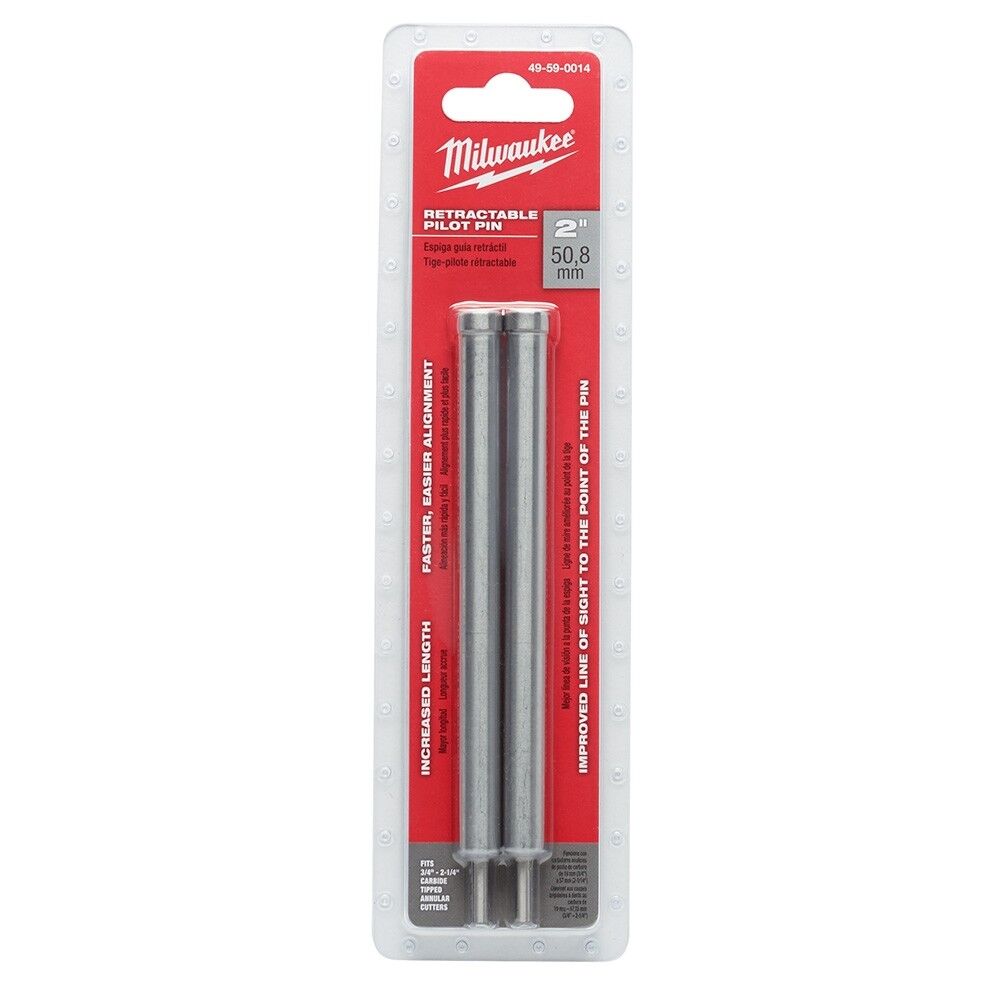 Milwaukee 49-59-0014 Retractable Pilot Pin 2 in. CTC Annular Cutters