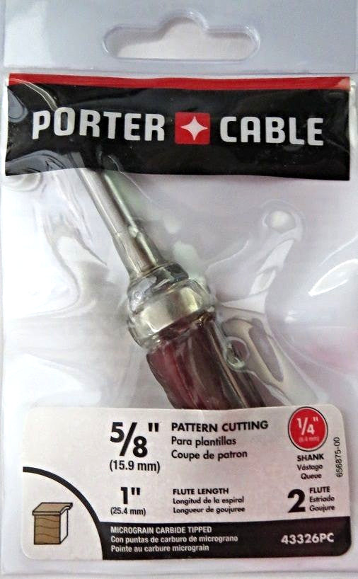 Porter Cable 43326PC Pattern Cutting Carbide Tipped Router Bit