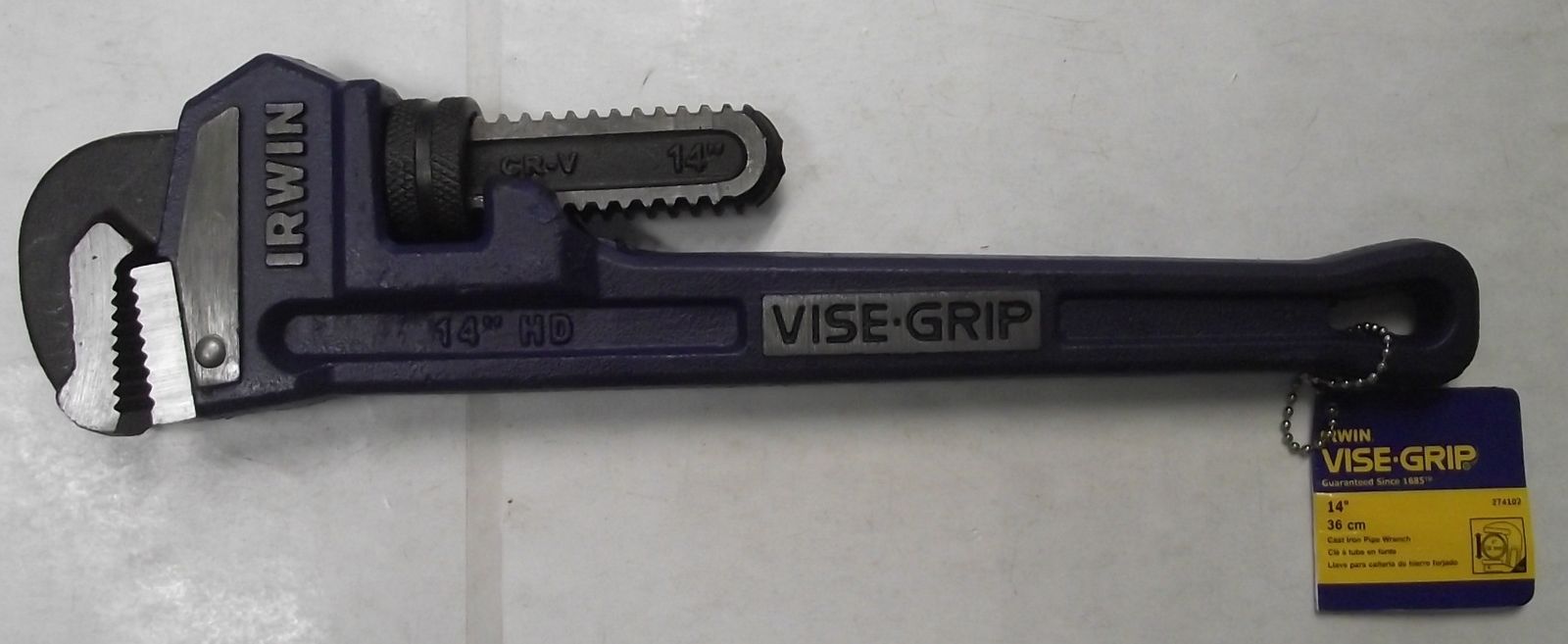 Irwin VISE-GRIP 274102 14" Cast Iron Pipe Wrench