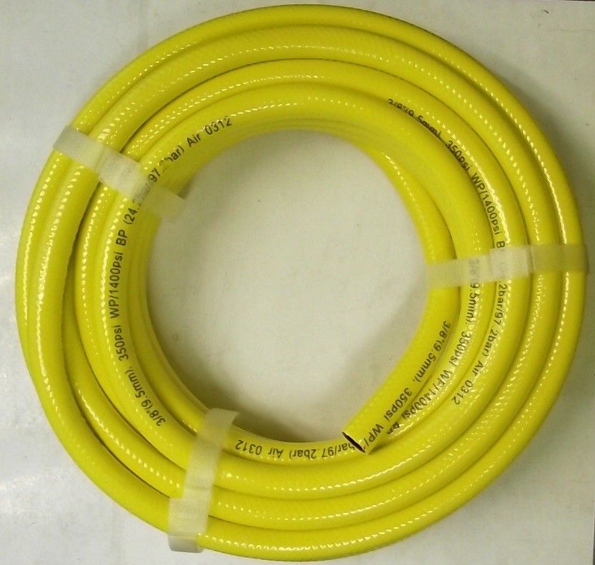 Legacy 3/8TF025YW 3/8" x 25' Air Hose 350PSI WP/1400PSI No Ends