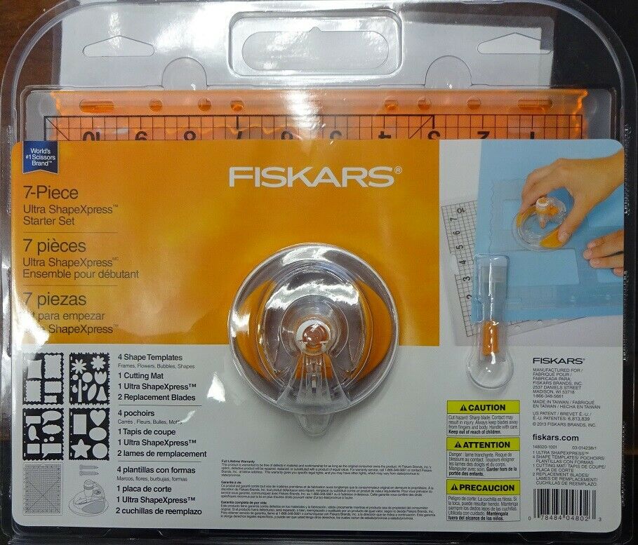 Fiskars 148020-1001 7pc Ultra ShapeXpress Starter Set