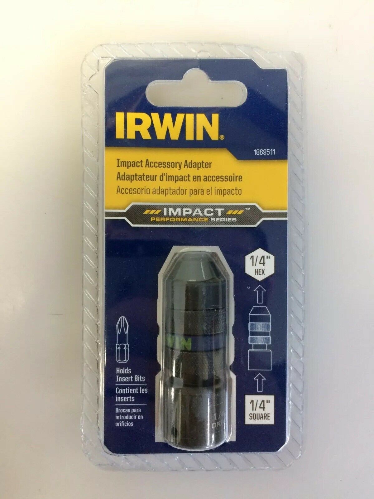 Irwin 1869511 Impact Accessory Adapter 1/4" x 1/4"