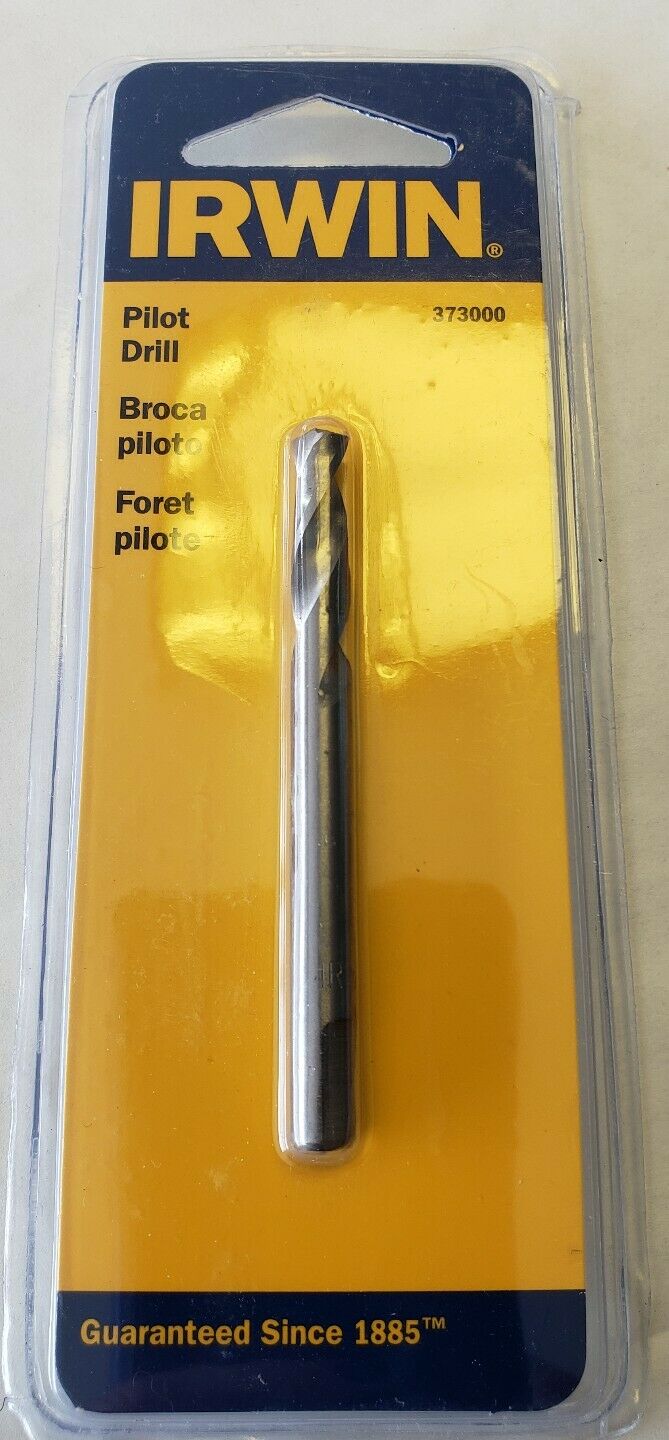 Irwin 373000 1/4" Replacement Holesaw Pilot Drill Bit (Hanger on Grey Cart)