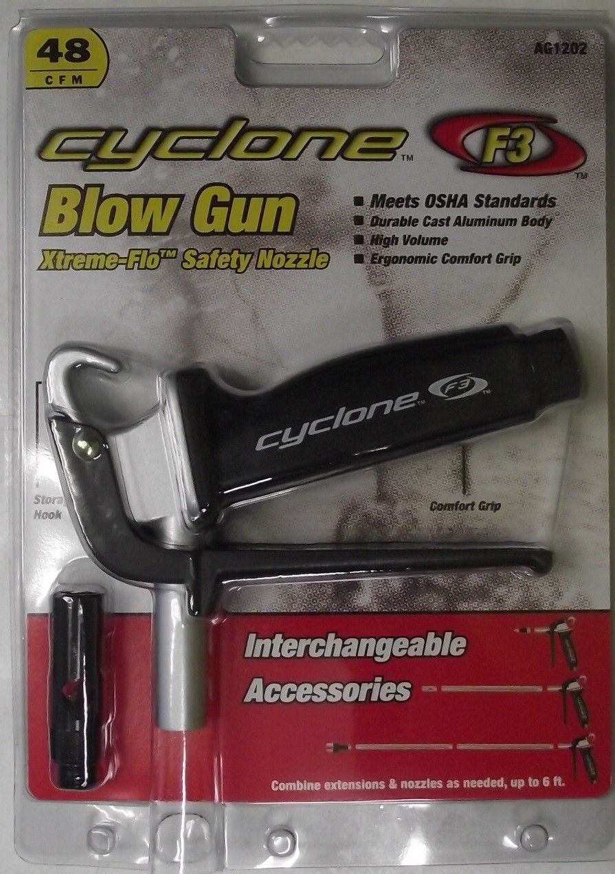 Legacy Cyclone AG1202 F3 Extreme Blow Gun Safety Nozzle