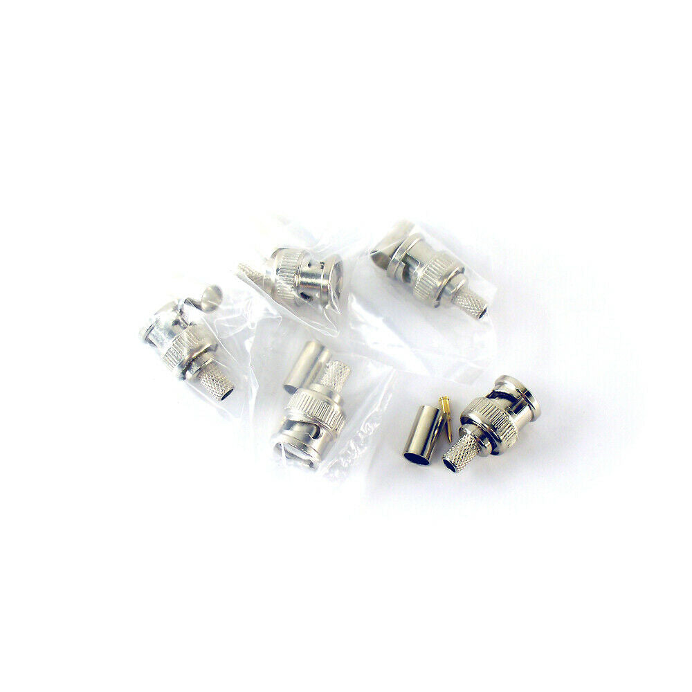 Greenlee 45732 BNC Coaxial Connector Crimp On Plugs RG59/62 PVC 5pc