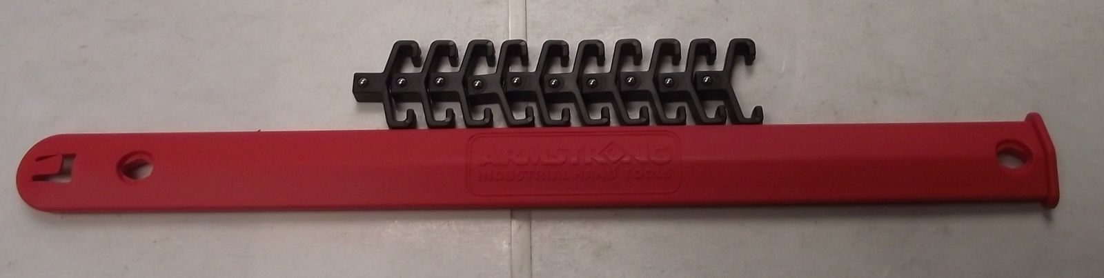 Armstrong 16-836-1/4 1/4" Drive Socket Rail Red 10" 10 Positions USA