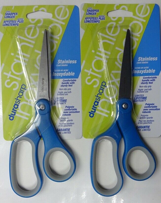 Durasharp Cutworks 120280 8" Scissors Soft Grip 2 pcs.