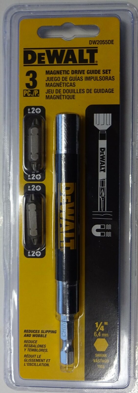 Dewalt DW2055DE 6" Drive Guide With Double Ended P2 Bit Set