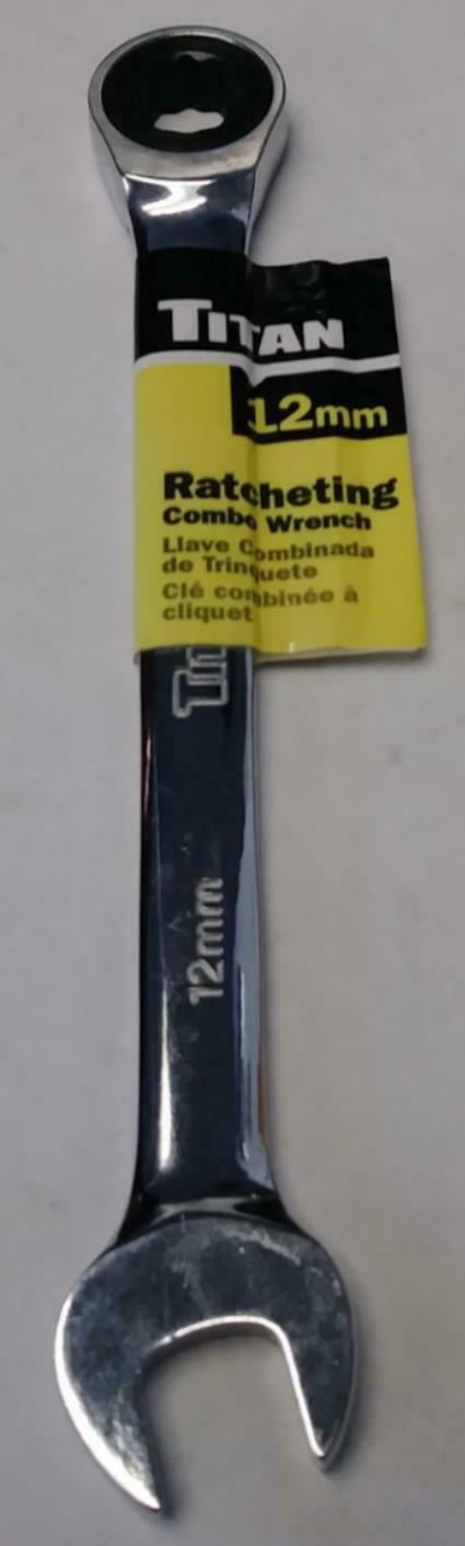 Titan 81224 12mm Ratcheting Combination Wrench