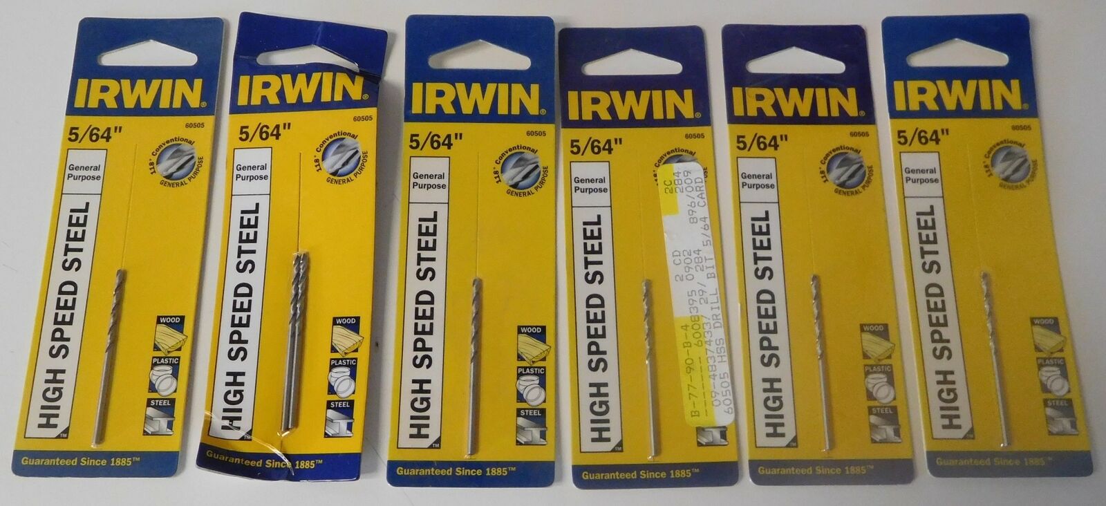 Irwin 60505 5/64" High Speed Steel General Purpose Drill Bit (7 Bits Total)
