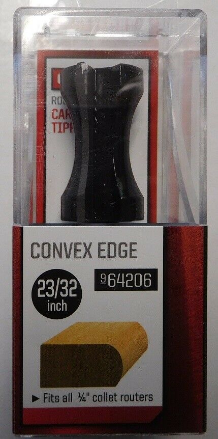 Craftsman 64206 23/32" Convex Edge Carbide Tipped Router Bit 1/4" Shank