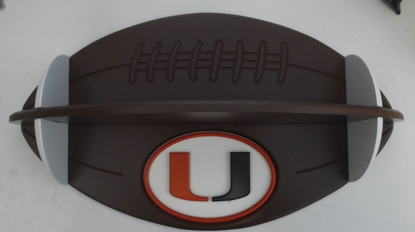 Fan Creations C0502 University Of Miami Collegiate Football Shelf
