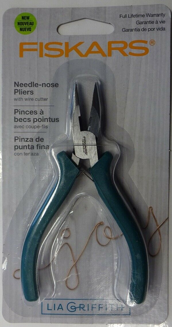 Fiskars 119960-1001 Lia Griffith Designer Wire Cutter/Pliers combo Teal Green
