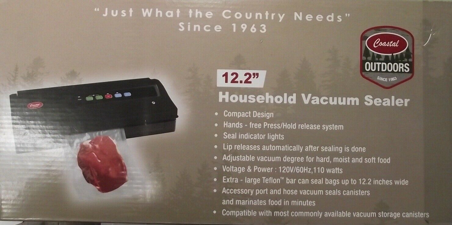 Coastal Products 061124-J 12" Household Vacuum Sealer Compact Design