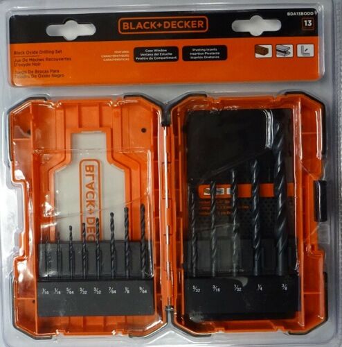 BLACK+DECKER BDA13BODD Black Oxide Drill Bit Set (13 Piece)