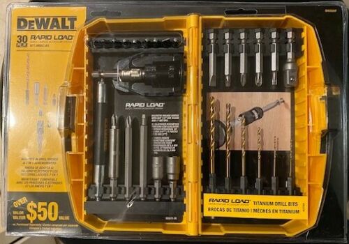 DEWALT DW2520F 30-Piece Rapid Load Set With Titanium Drill Bits