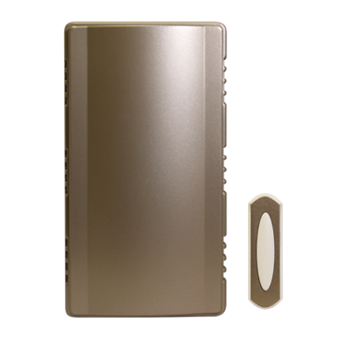 Heath Zenith SL-7451 Satin Nickel Plastic Wireless Doorbell Kit 3 Sounds Adl.
