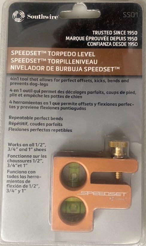SouthWire SS01 SpeedSet Conduit Torpedo 4-in-1 Level