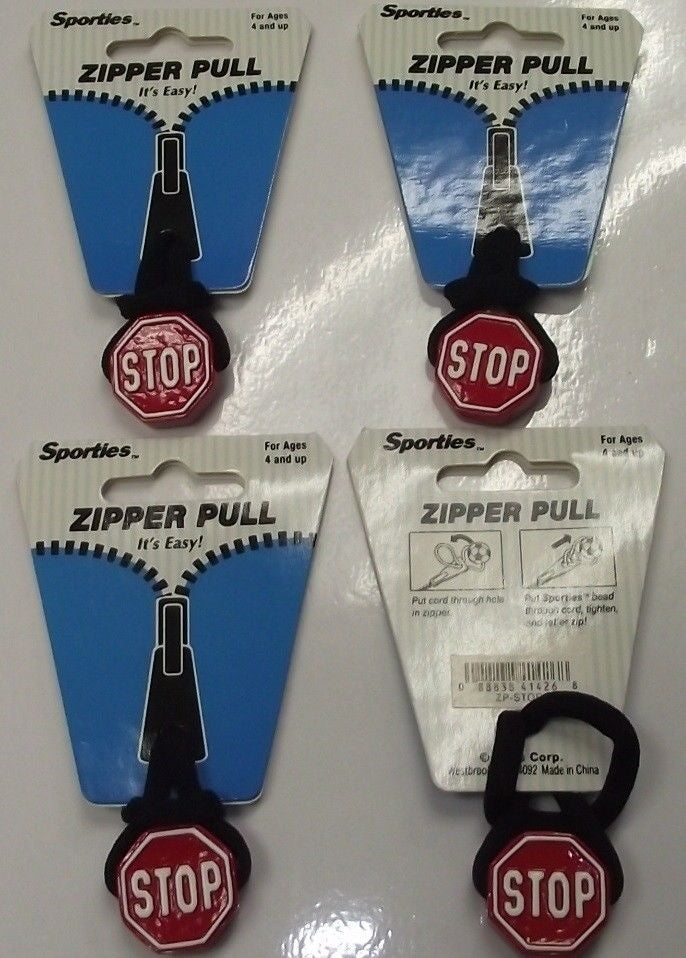 Zangles Sporties Zipper Pulls Great For Luggage Or Backpacks 4pcs