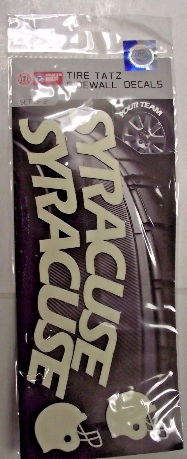 NCAA, MLB, NFL Tire Tatz Sidewall Car Truck Auto Decals Set of 2 USA