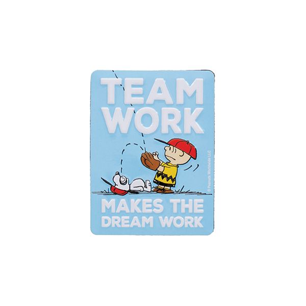 Peanuts Charlie Brown And Snoopy 90161549 Teamwork Makes The Dream Work Embossed
