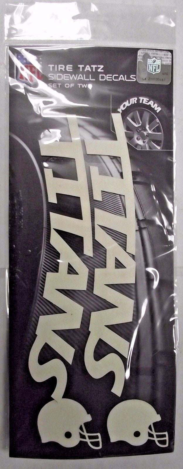 NCAA, MLB, NFL Tire Tatz Sidewall Car Truck Auto Decals Set of 2 USA