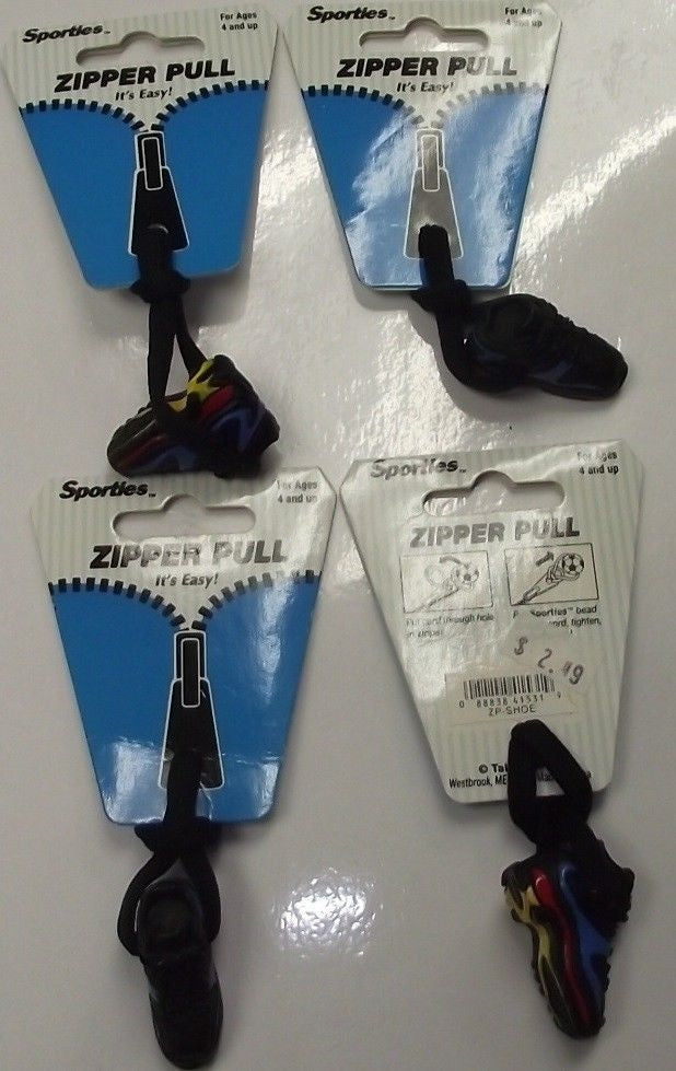 Zangles Sporties Zipper Pulls Great For Luggage Or Backpacks 4pcs