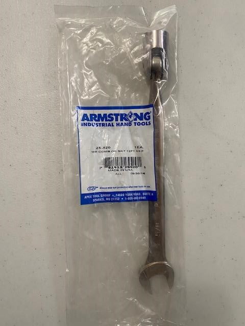 Armstrong 25-520 12-Point Flex Head Open End Combination Wrench, 5/8 in. USA