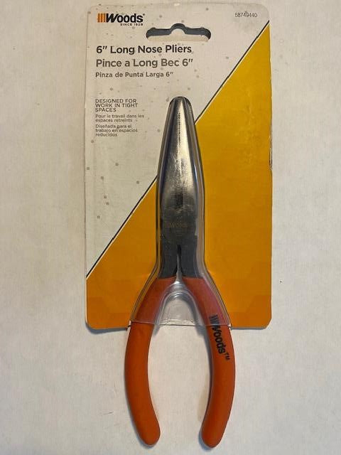 Woods  58749440 6-in Electrical Long Nose Pliers
