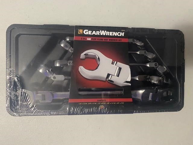 GearWrench 81910 5 pc. Flex Flare Nut Wrench Set - SAE
