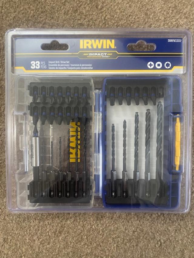 Irwin IWAFM1333 33 Piece Impact Performance Power Bits Tool Drill Bit Set