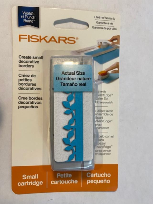 Fiskars 101260 Crafts Ivy League Interchangeable Border Punch Cartridge, Small