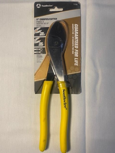 Southwire TCC9D 9-Inch Terminal Crimper/Cutter with Dipped Handles