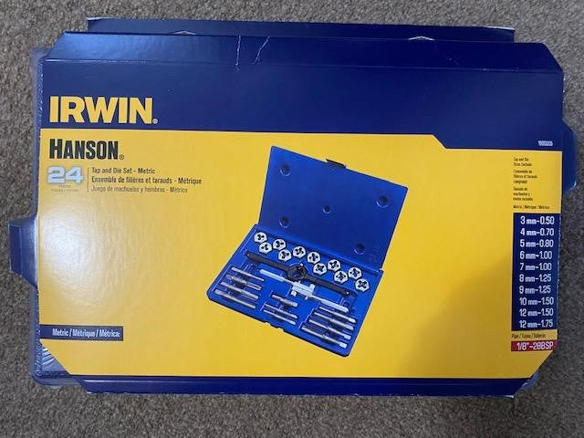 IRWIN  Hanson 1900205 24-Piece Metric Tap and Die Set