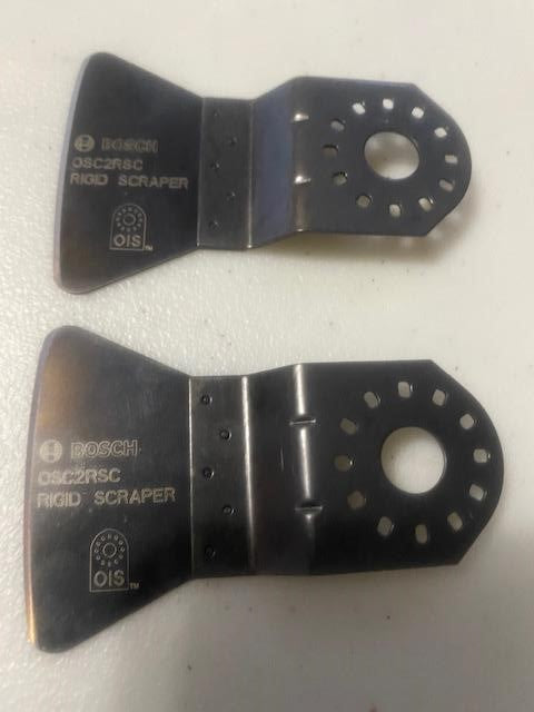 BOSCH OSC2RSC 2" HCS RIGID SCRAPER BLADE FOR MULTI TOOL 2PCS. BULK