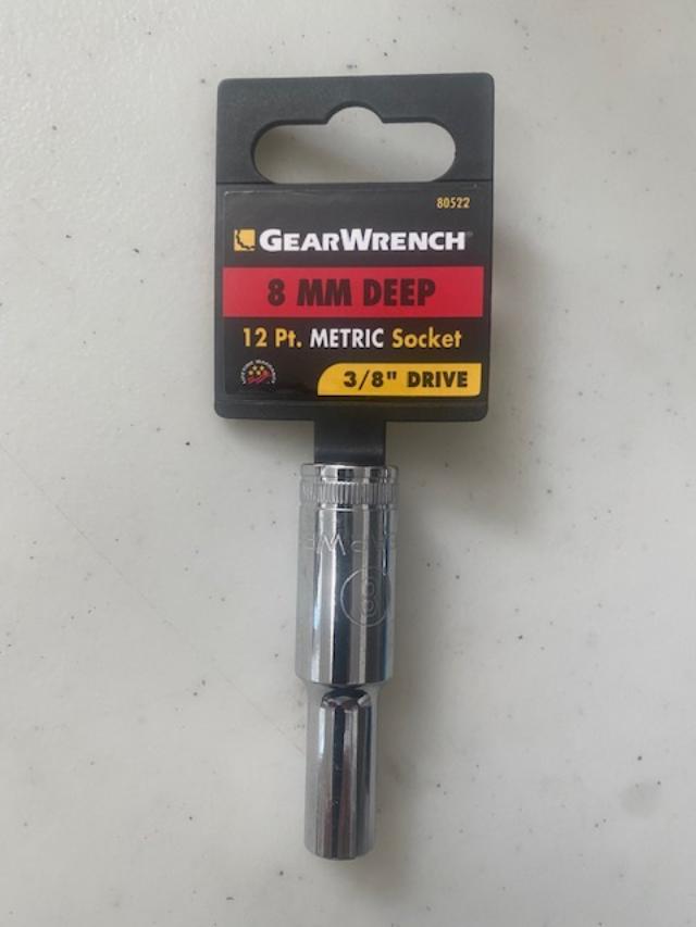 Gearwrench 80522 8mm 3/8" Drive 12 point Deep Socket