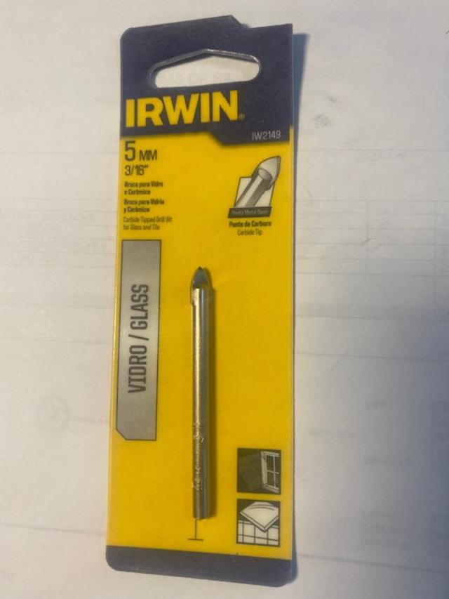 IRWIN IW2149 5mm Glass & Tile Drill Bit