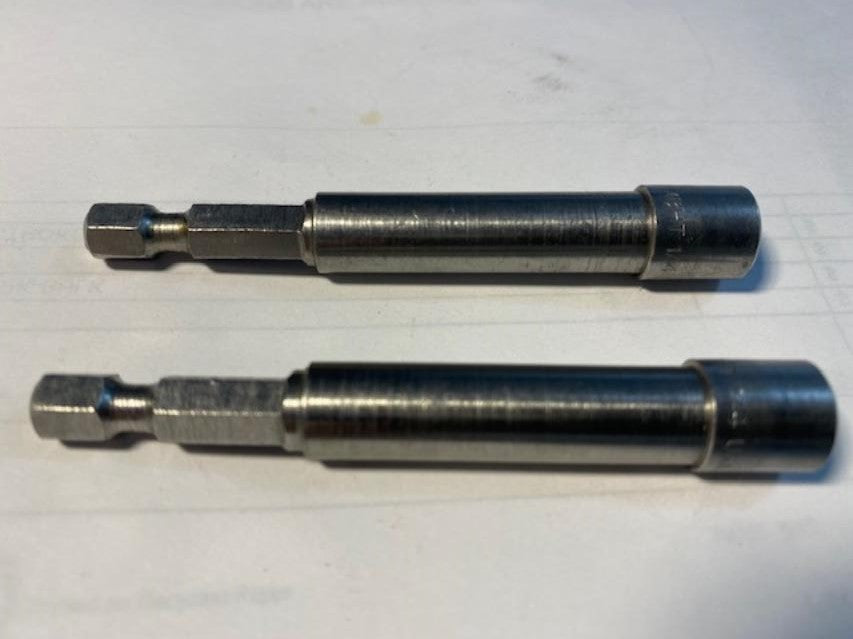 QUALTOOL 1/4" 1/4 BIT HOLDER 3" MAGNETIC SCREW TIP HOLDER USA 2pcs. MBHT