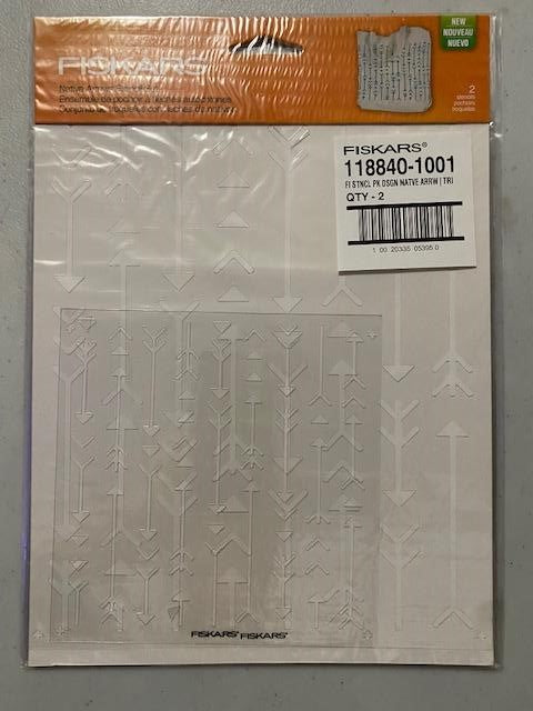 Fiskars 118840 2 Pack Stencil Set Native Arrows